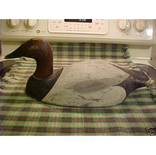 Details about   Nice Vintage Carved Canvasback Duck by Ken Harris Woodville New York 